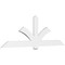 Ekena Millwork Redmond Architectural Grade PVC Gable Bracket, 96"W x 32"H x 2"D x 6"F, 8/12 Pitch GBP096X32X0206RED00 - alternate 1